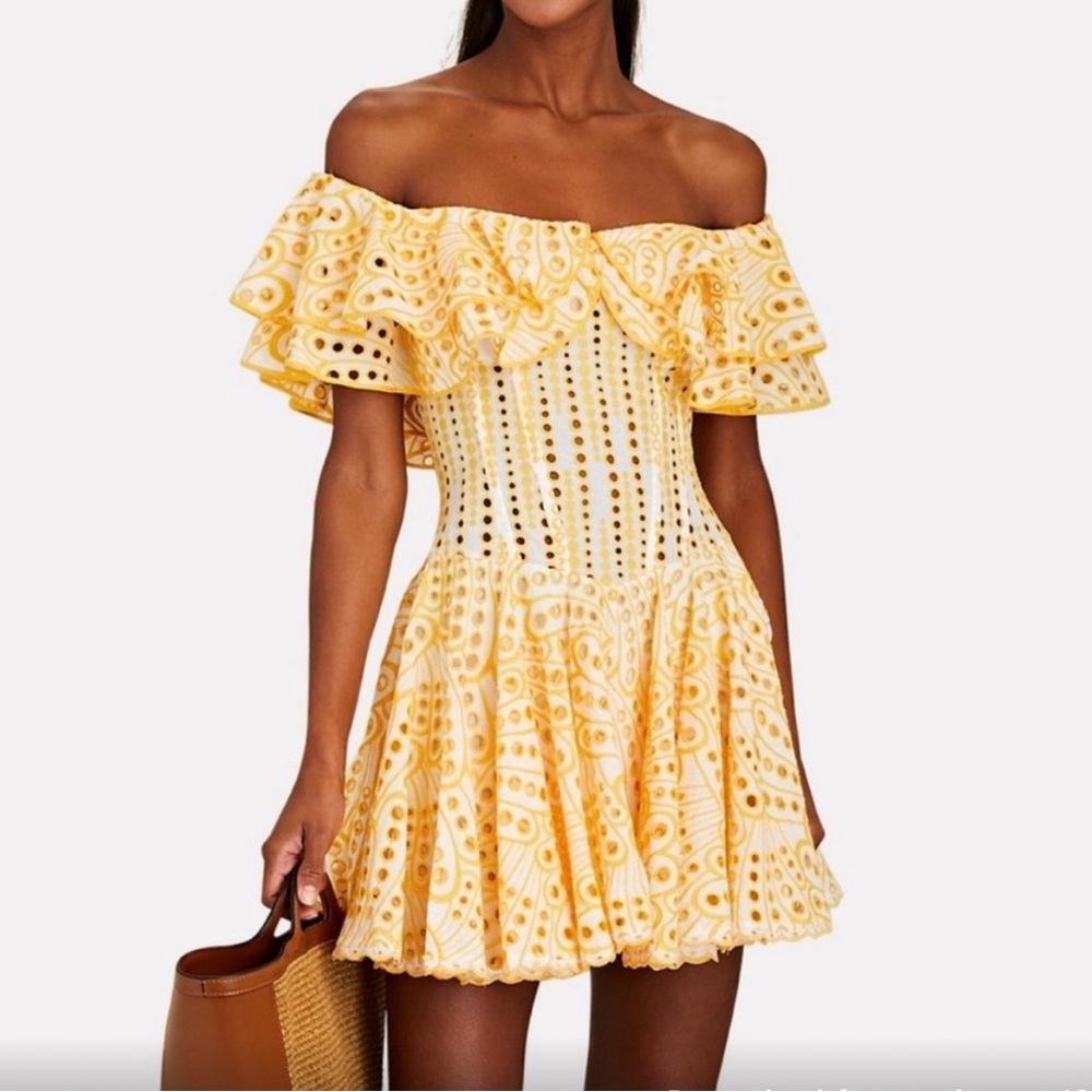 NWT Charo Ruiz Yellow Mini Dress